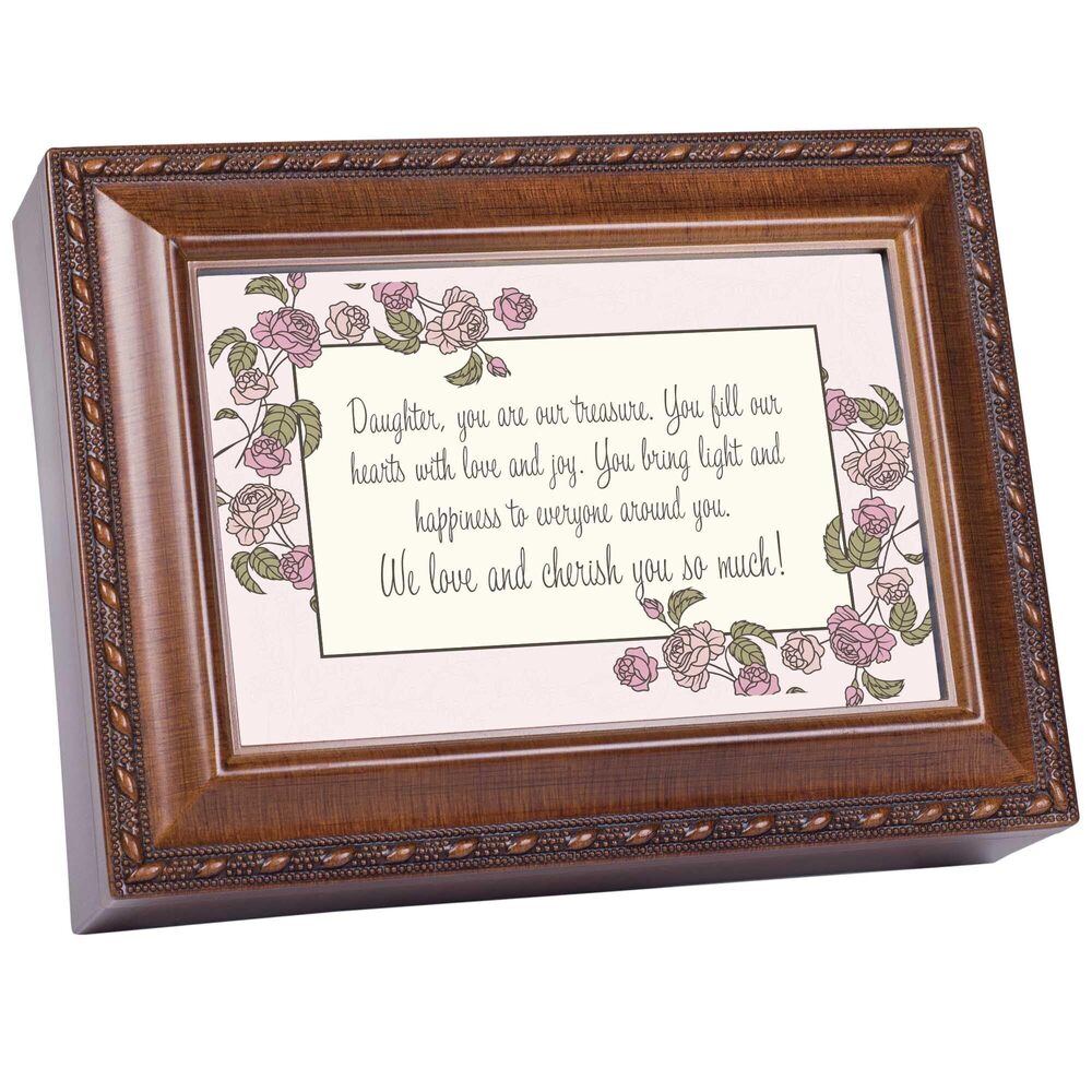 2322 Musical Trinket Photo Jewelry Box Plays Tune You Light Up My Life 6 x